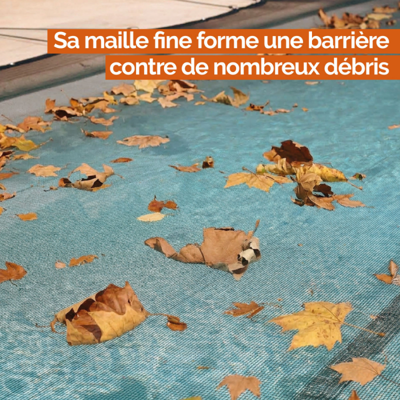 Filet de protection pour piscine - 2 x 4 m - Noir