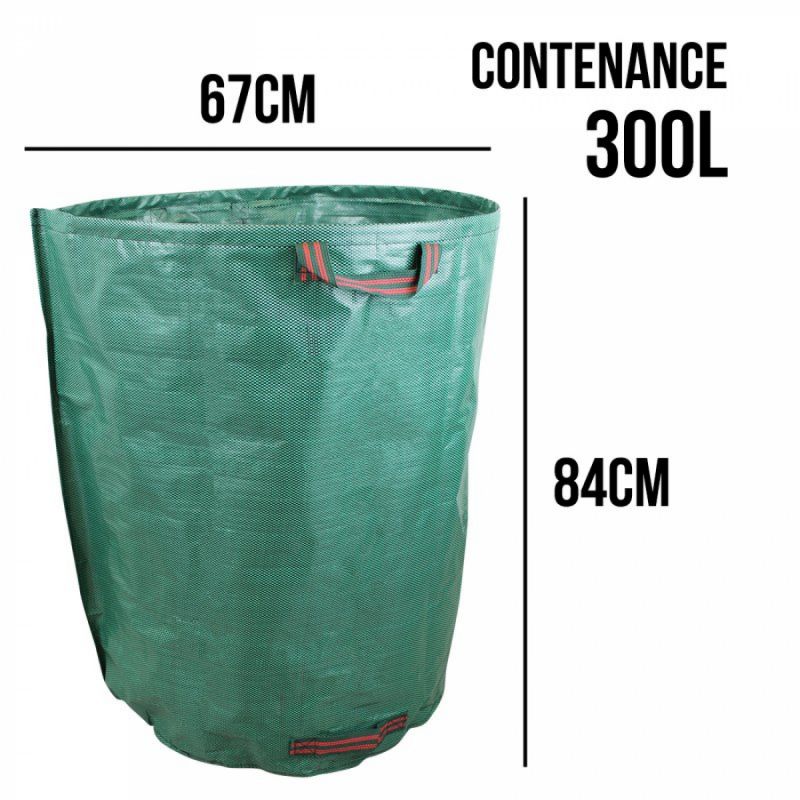 Lot de 3 sacs à déchets - 300 L