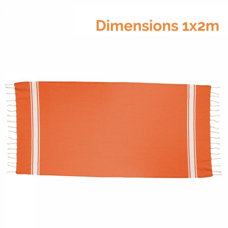 Fouta bande simple - Orange