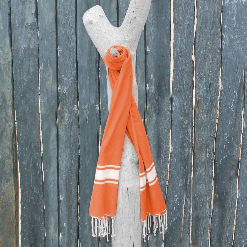 Fouta bande simple - Orange