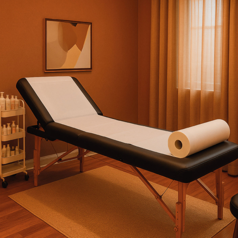 Lot de 9 draps d'examen gaufré - 70cm x 42m - 34g/m2