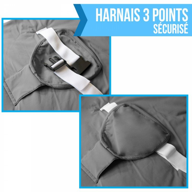 Housse D Assise Avec Harnais Pour Baby Pouf Gris Housse D Assise Avec Harnais Pour Baby Pouf Gris