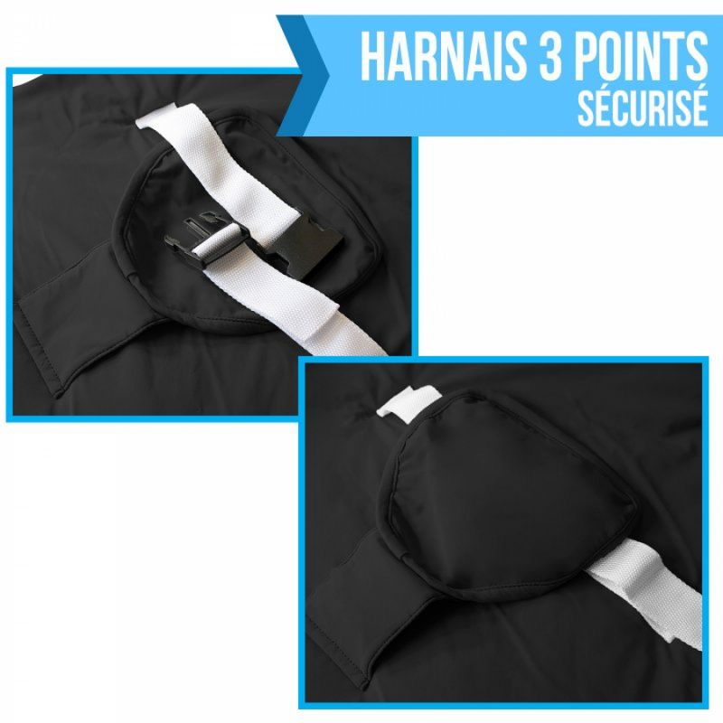Housse D Assise Avec Harnais Pour Baby Pouf Noir Housse D Assise Avec Harnais Pour Baby Pouf Noir