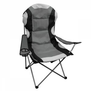 Chaise de camping pliable - Gris