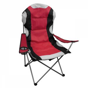 Chaise de camping pliable - Rouge