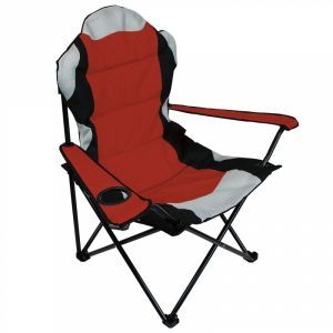 Chaise de camping pliable - Rouge