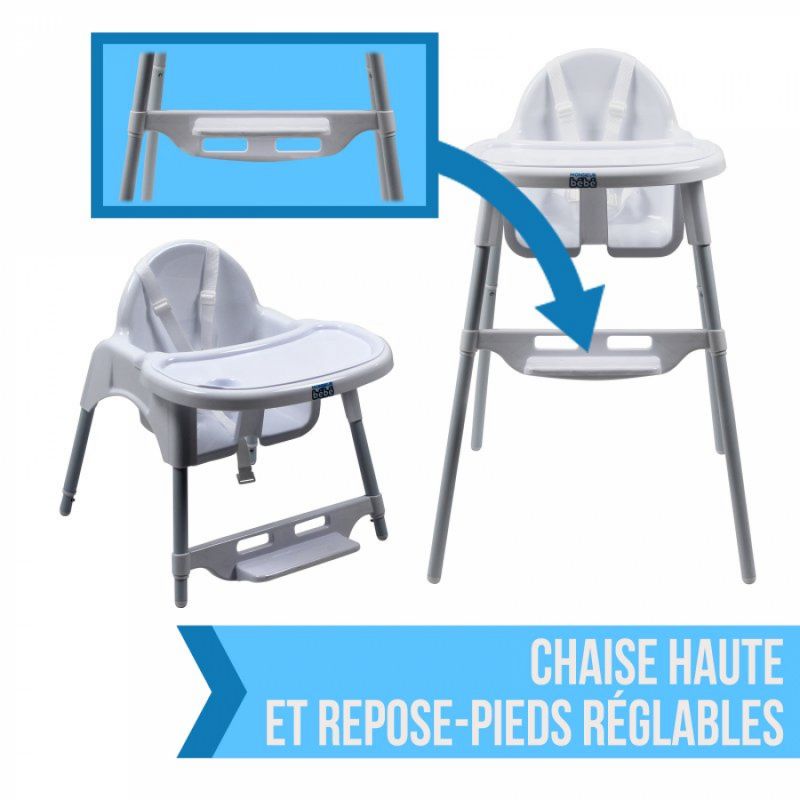 Chaise haute Délice - Blanc