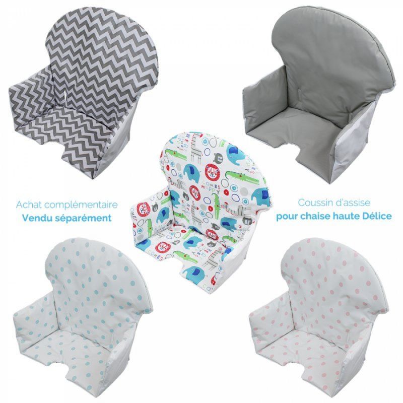 Chaise haute Délice - Bleu