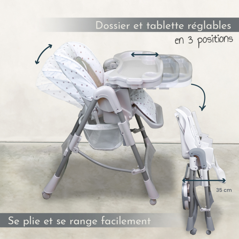 Chaise haute Ptit - Celeste