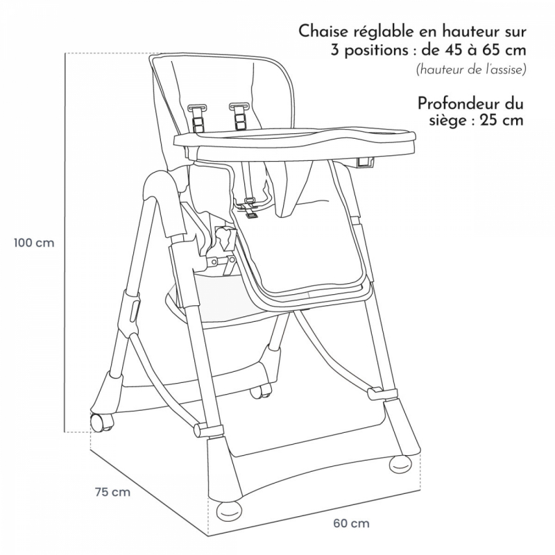 Chaise haute Ptit - Stella