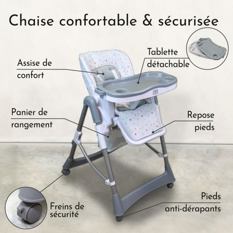 Chaise haute Ptit - Stella