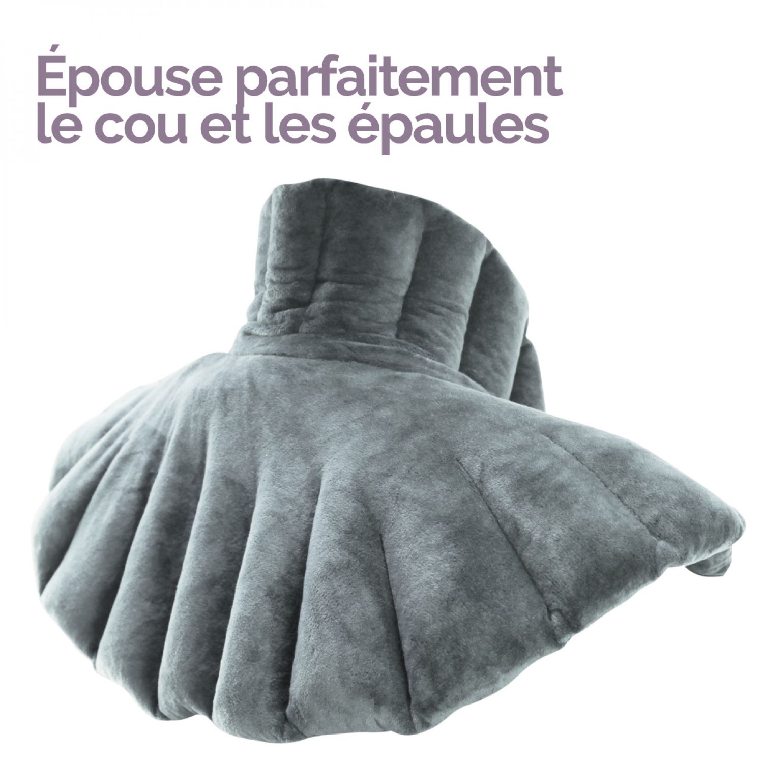 Coussin chauffant pour épaules et cou - Gris