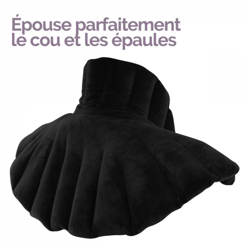 Coussin chauffant pour épaules et cou - Noir