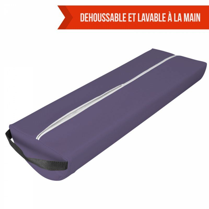 Coussin demi-rond 22cm pour table de massage - Violet