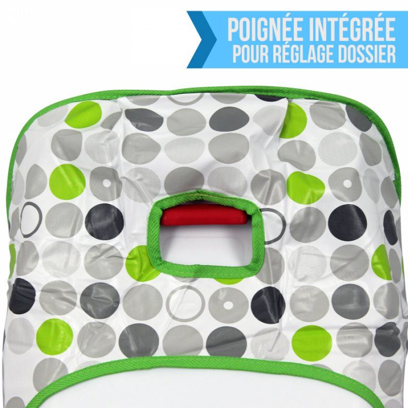 Housse d'assise pour chaise haute bébé enfant gamme délice - pois