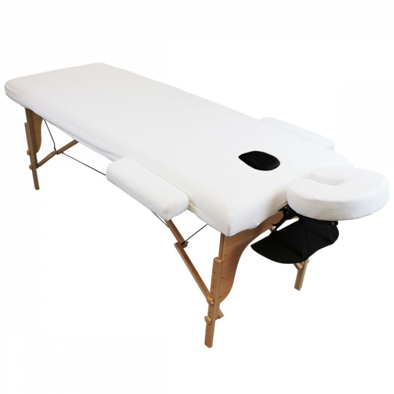 Kit complet de housses pour table de massage - Confort Plus - Éponge -  Violet