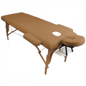 Kit complet de housses pour table de massage - Éponge - Marron clair