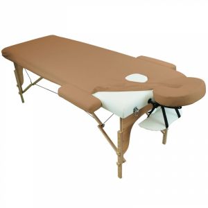 Kit complet de housses pour table de massage - Éponge - Marron clair