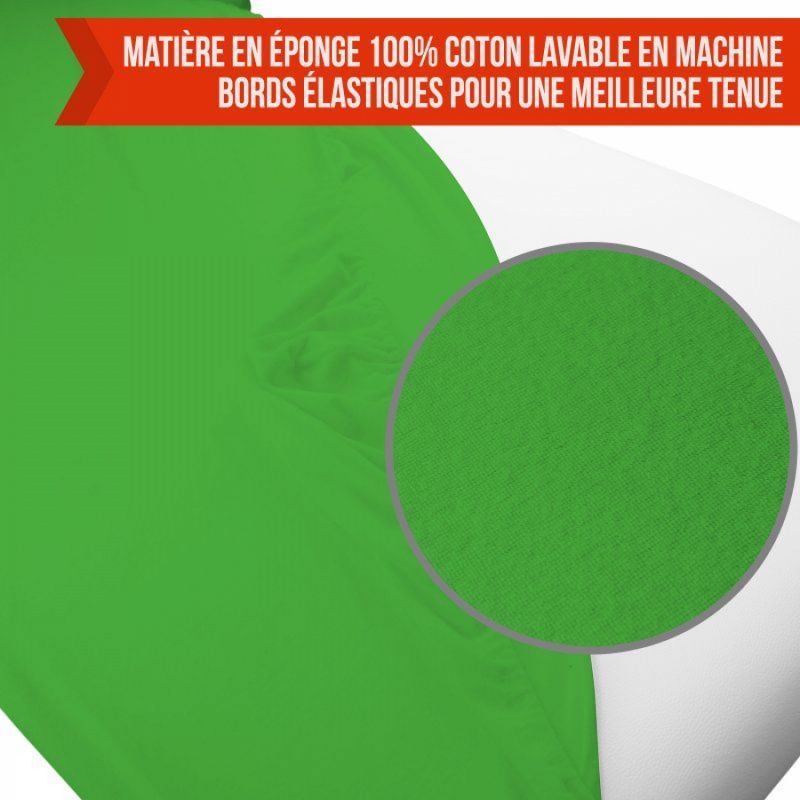 Kit complet de housses pour table de massage - Éponge - Vert
