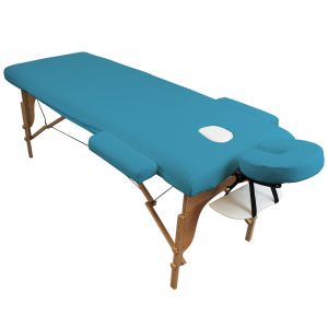 Kit complet de housses pour table de massage - Éponge - Bleu turquoise