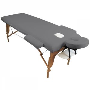 Kit complet de housses pour table de massage - Éponge - Gris