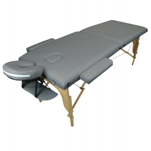 Table de massage bois - 2 Zones - Gris