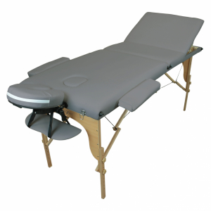 Table de massage bois - 3 Zones - Gris