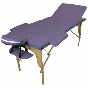 Table de massage bois - 3 Zones - Violet