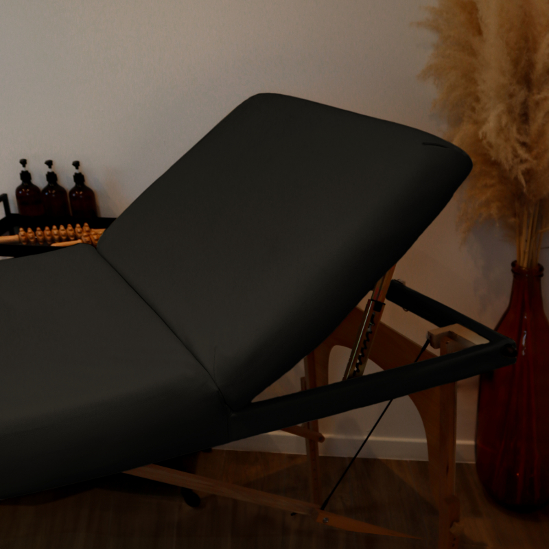 Table de massage bois - 3 Zones - Noir