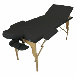 Table de massage bois - 3 Zones - Noir