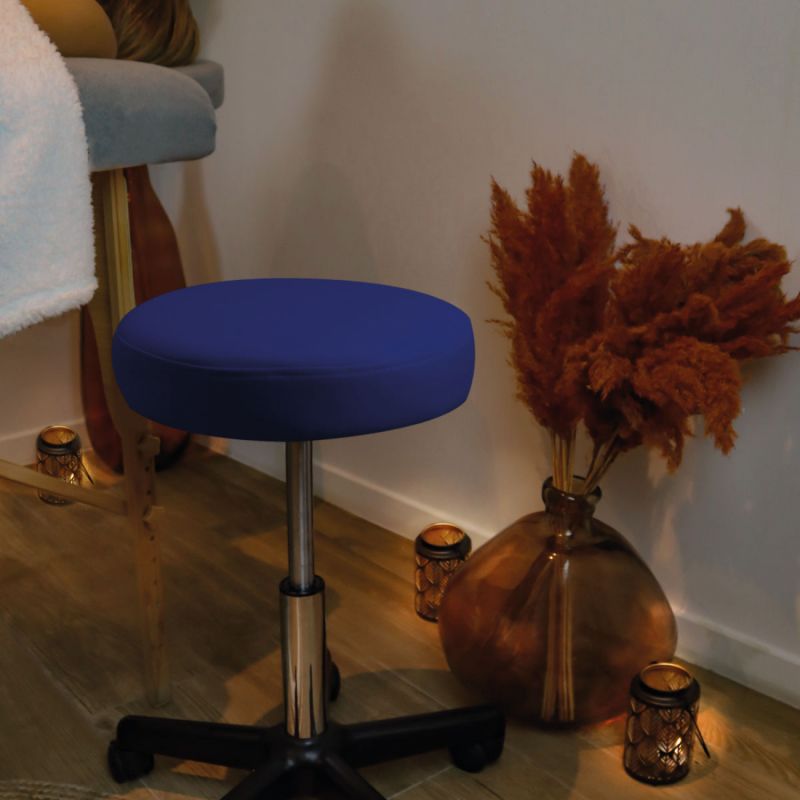 Tabouret réglable - Confort - Bleu azur