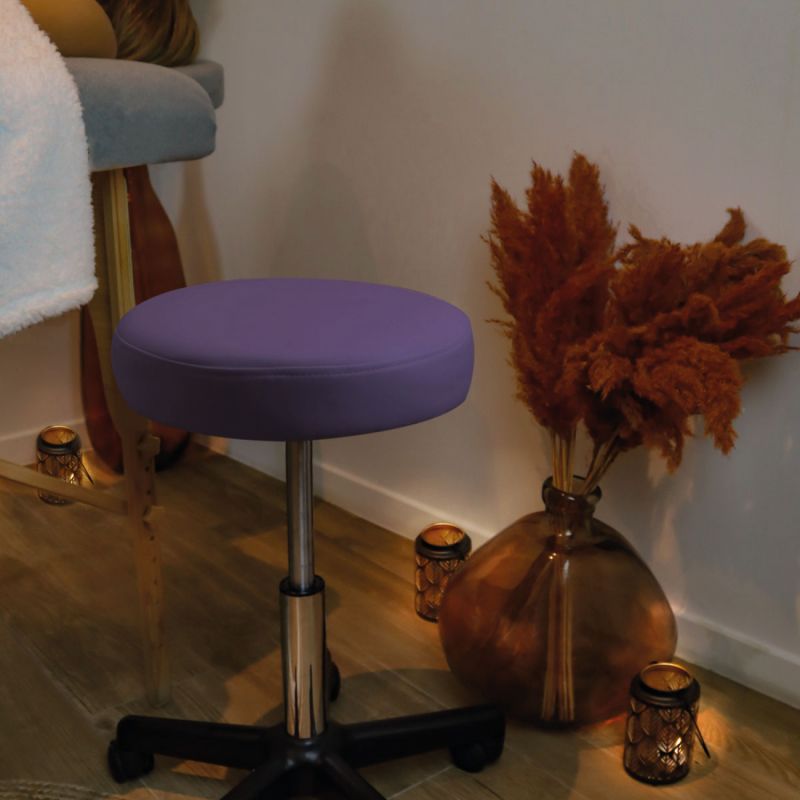 Tabouret réglable - Confort - Violet