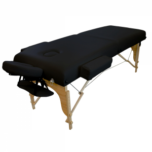 Table de massage bois confort plus - 2 Zones - Noir