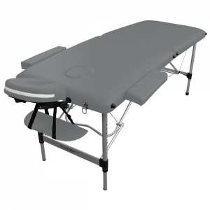 Table de massage aluminium - 2 Zones - Gris