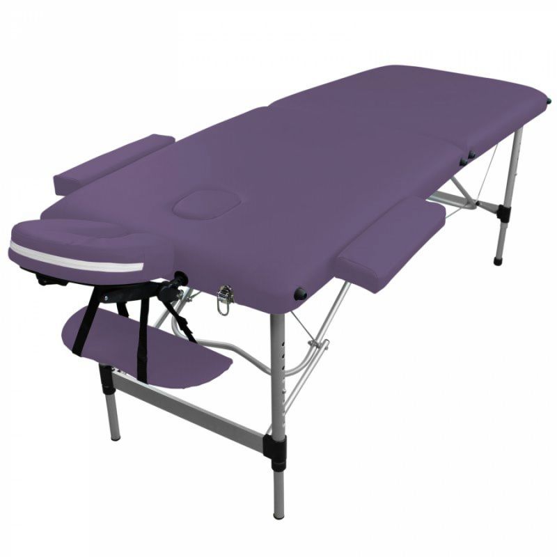 Table de massage aluminium - 2 Zones - Violet