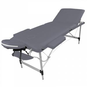 Table de massage aluminium - 3 Zones - Gris