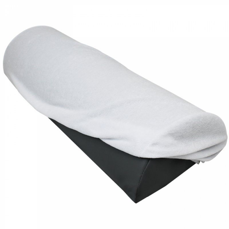 Drap-housse pour coussin demi rond - Éponge - Blanc