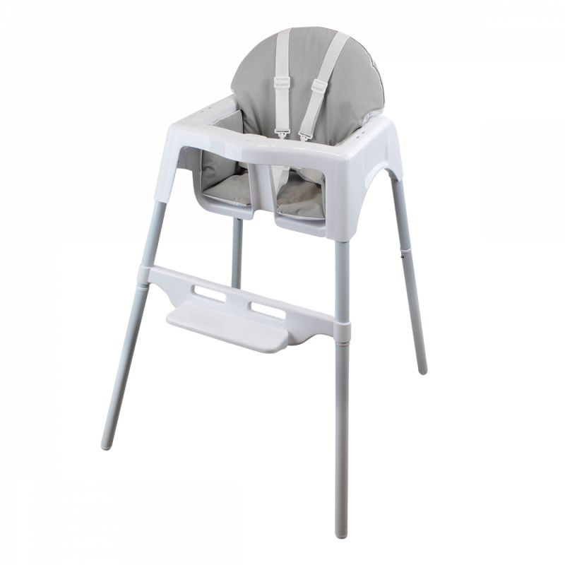 Housse d'assise pour chaise haute bébé enfant gamme délice - gris