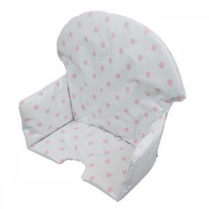 Housse d'assise pour chaise haute Délice - Pois roses