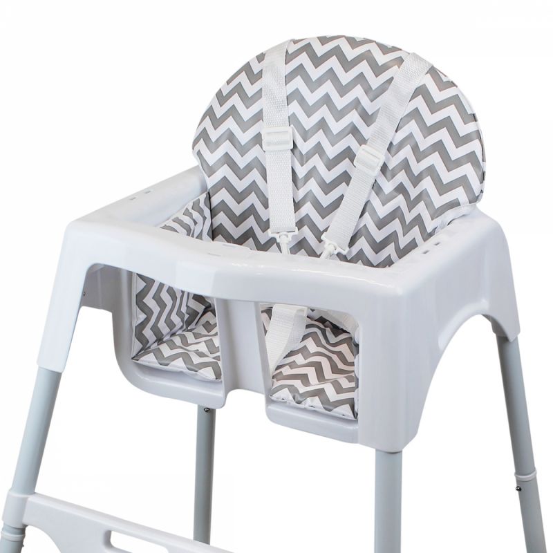 Housse d'assise pour chaise haute Délice - Zig zag gris