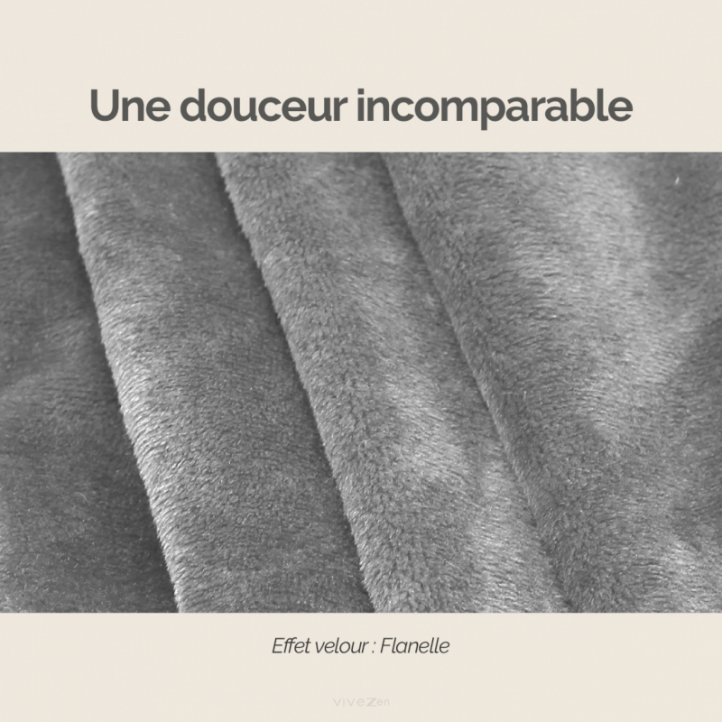 Plaid avec manches - Flanelle - Adulte - Gris