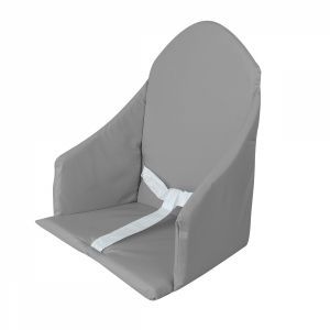 Coussin d'assise universel Miam pour chaise haute - Gris foncé uni