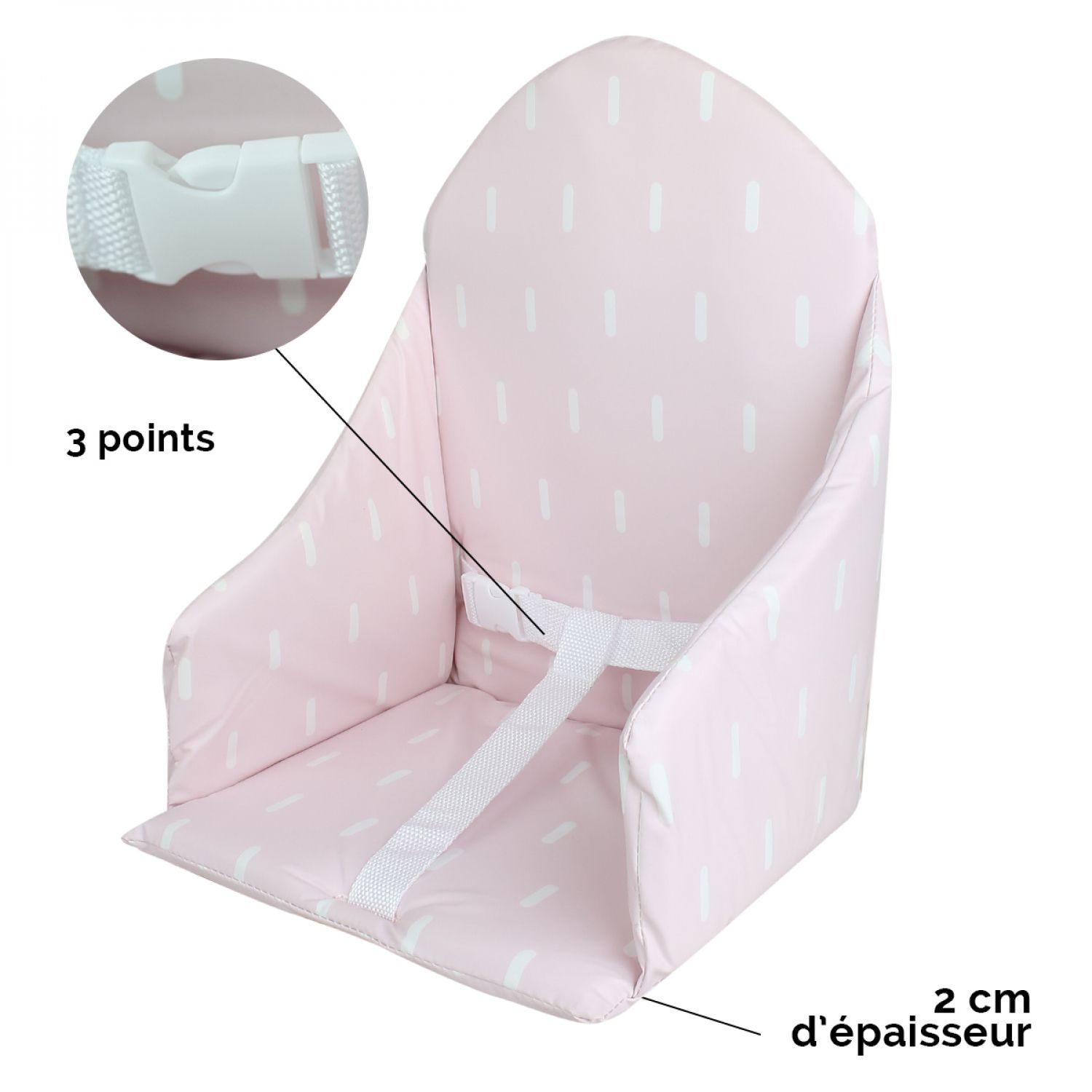 Coussin de chaise haute pour chaise haute de bébé, coussin épais pour chaise  haute en bois, tapis de chaise de salle à manger pour bébé (rose forêt) :  : Bébé et Puériculture