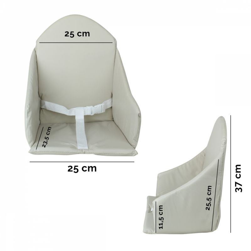 Coussin d'assise universel Miam pour chaise haute - Beige uni