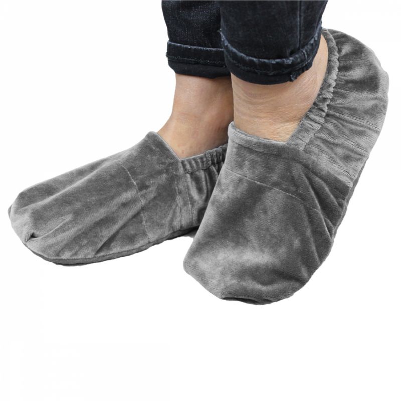 Chaussons chauffants t 36 au 43 - gris