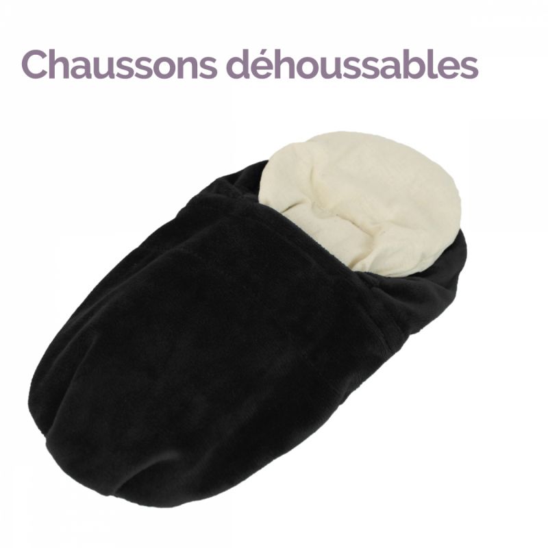 Chaussons chauffants - Du 36 au 43 - Noir