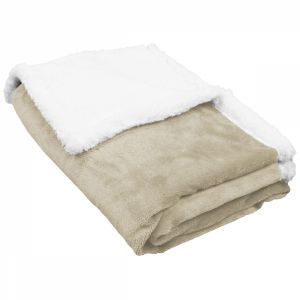 Couverture polaire pour enfant - 75 x 100 cm - Beige