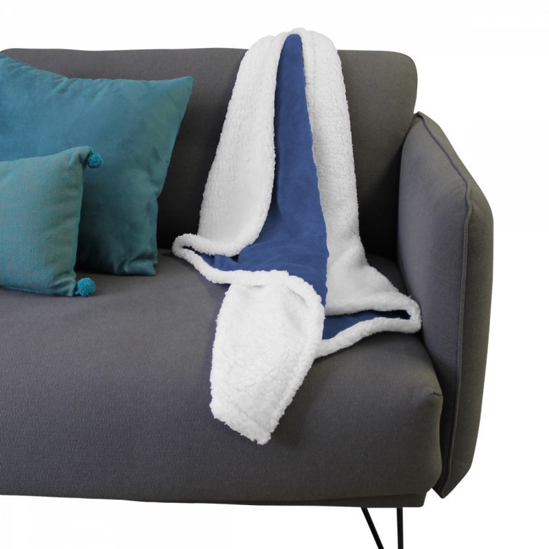 Couverture polaire pour enfant - 75 x 100 cm - Bleu