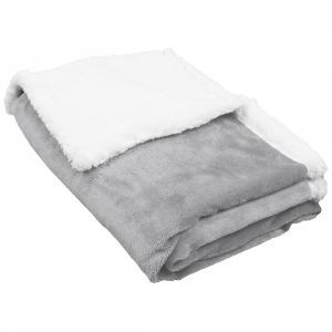 Couverture polaire pour enfant - 75 x 100 cm - Gris