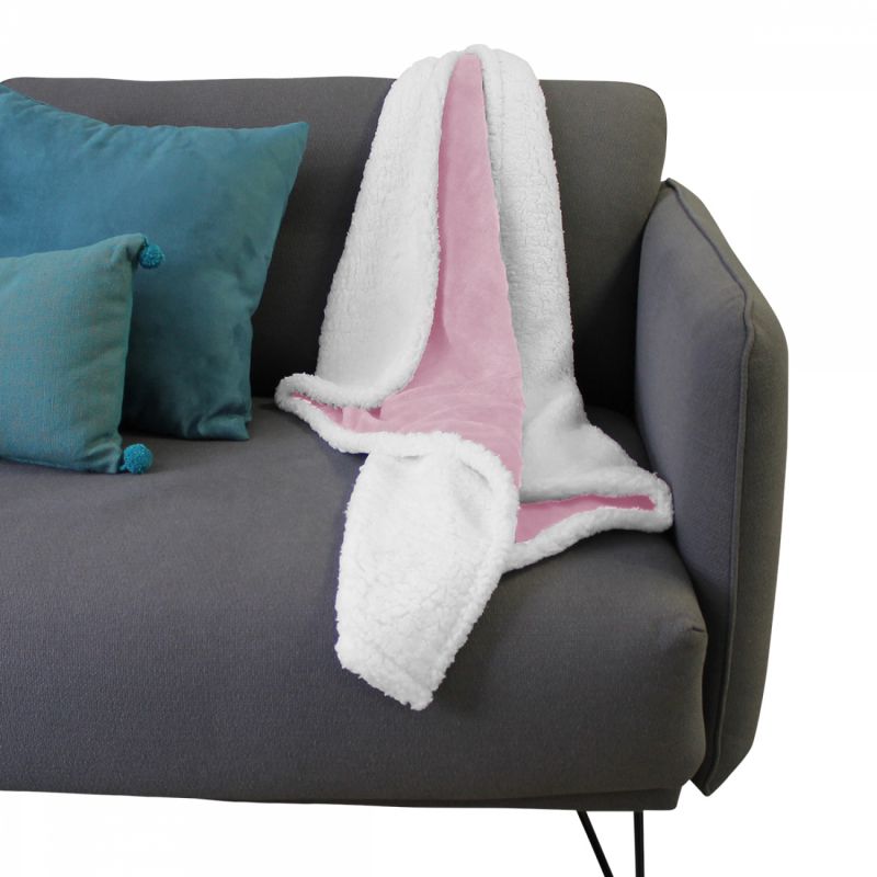 Couverture polaire pour enfant - 75 x 100 cm - Rose